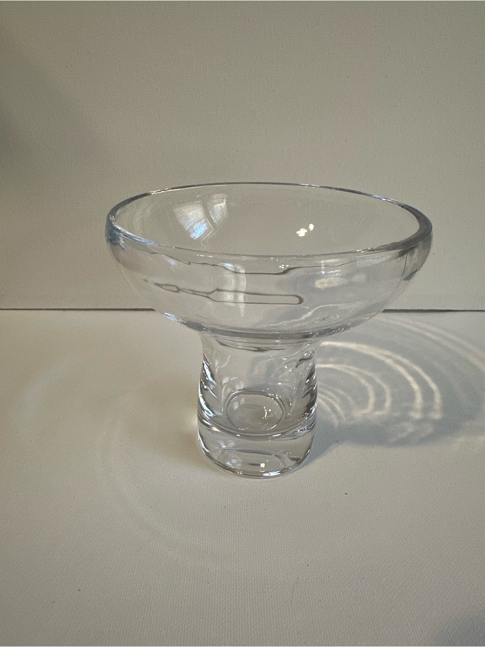 Vintage Art Glass Candle Holder